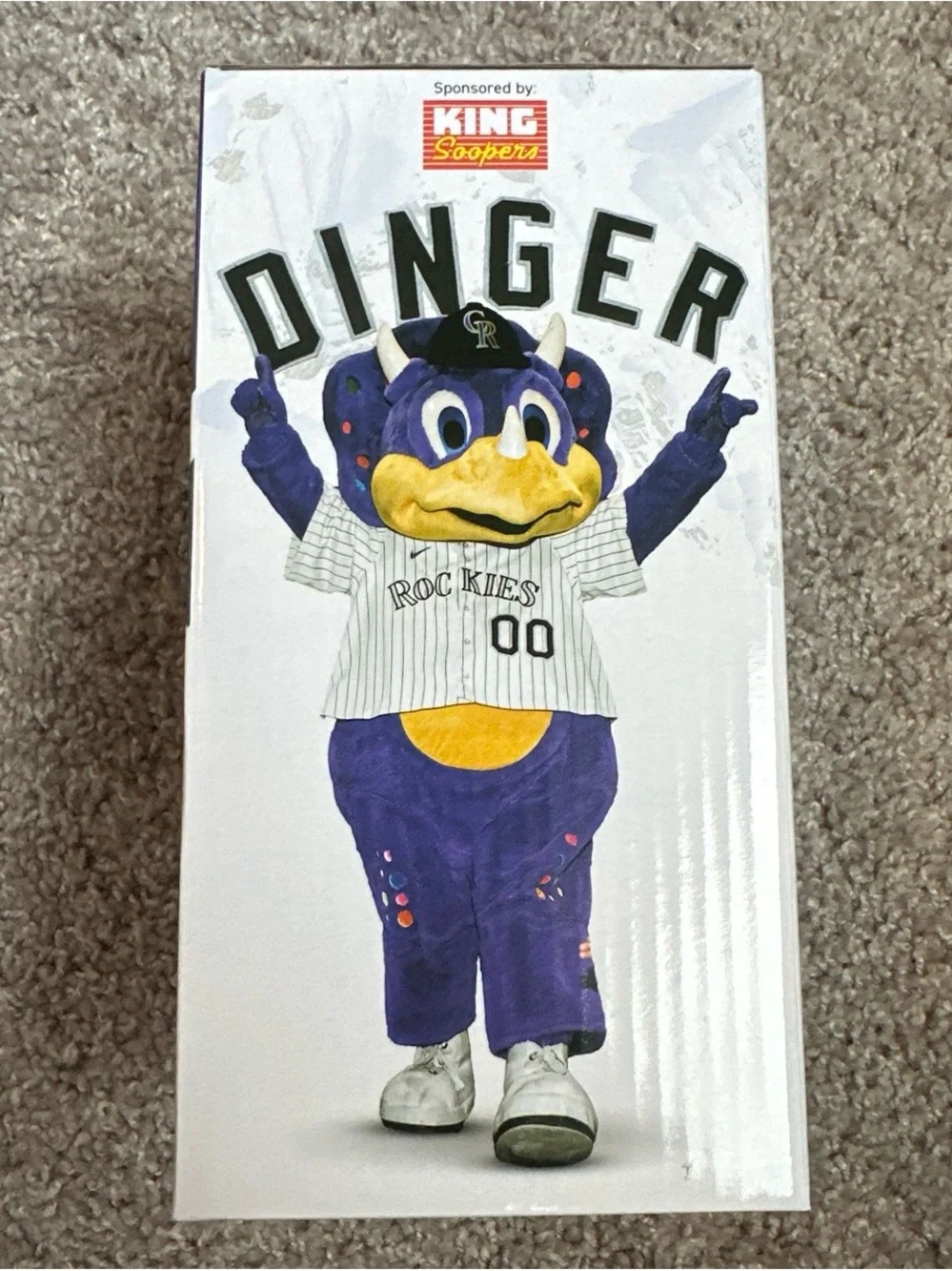 Rockies Purple & Yellow Dinger Bobblehead